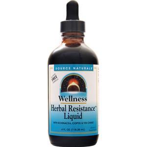 Source Naturals Wellness Herbal Resistance Liquid Alcohol Free Formula 4 fl.oz