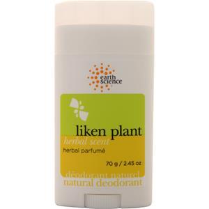 Earth Science Natural Deodorant Liken Plant (Herbal Scent) 2.5 oz