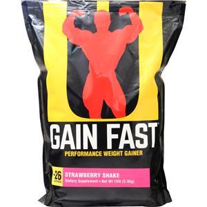 Universal Nutrition Gain Fast Strawberry Shake 13 lbs