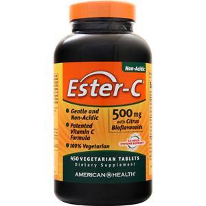 American Health Ester-C with Citrus Bioflavonoids Vegetarian (500mg)  450 tabs