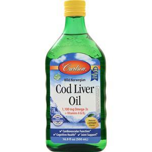 Carlson Wild Norwegian Cod Liver Oil Lemon 16.9 fl.oz