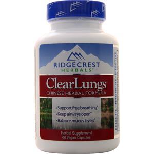 Ridgecrest Herbals ClearLungs  60 vcaps