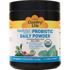 Country Life Real Food Organics - Probiotic Daily Powder  3.1 oz