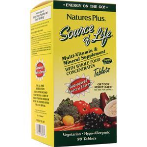 Nature's Plus Source of Life Multi-Vitamin & Mineral Supplement  90 tabs