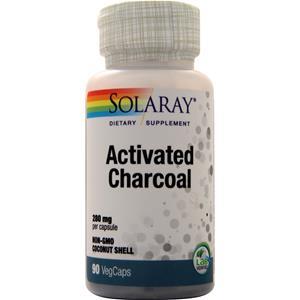 Solaray Activated Charcoal (280mg)  90 vcaps