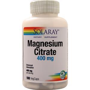 Solaray Magnesium Citrate  180 vcaps