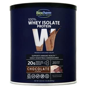 Biochem 100% Whey Protein Isolate - Grass Fed Chocolate 30.9 oz