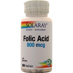Solaray Folic Acid (800mcg)  100 vcaps