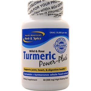 North American Herb & Spice Turmeric Power Plus - Wild and Raw  60 sgels