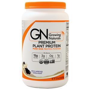 Growing Naturals Premium Plant Protein - Pure Rice Protein Powder Vanilla Blast 930 grams