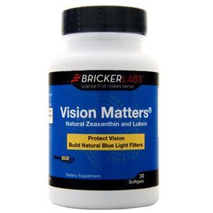 Bricker Labs Vision Matters - Natural Zeaxanthin and Lutein  30 sgels