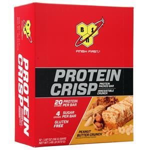 BSN Protein Crisp Bar Peanut Butter Crunch 12 bars