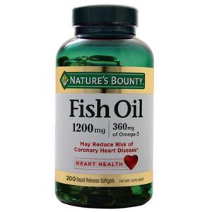 Nature's Bounty Fish Oil (1200mg)  200 sgels