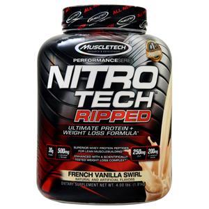 Muscletech Nitro Tech Ripped - Performance Series French Vanilla Swirl 4 lbs