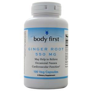 Body First Ginger Root (550mg)  100 vcaps