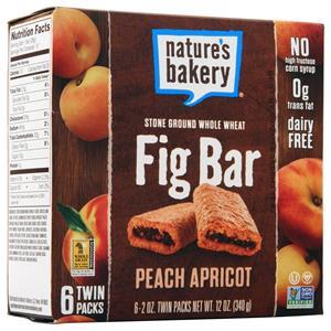 Nature's Bakery Fig Bar Peach Apricot (6TwinPacks) 12 bars