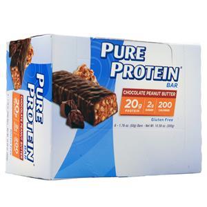 Worldwide Sports Pure Protein Bar Chocolate Peanut Butter 6 bars
