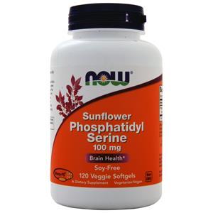 Now Sunflower Phosphatidyl Serine (100mg)  120 sgels