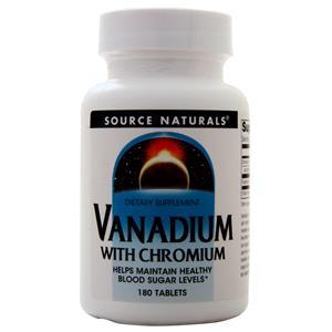 Source Naturals Vanadium with Chromium  180 tabs