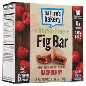 Nature's Bakery Fig Bar - Gluten Free Raspberry (6 Twin Packs) 12 bars