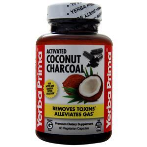 Yerba Prima Activated Coconut Charcoal  60 vcaps