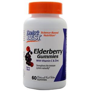 Doctor's Best Elderberry Gummies with Vitamin C & Zinc Berry Blast 60 gummy