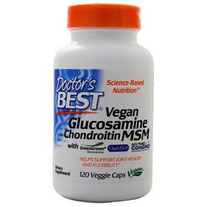 Doctor's Best Vegan Glucosamine Chondroitin MSM  120 vcaps