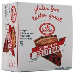 Betty Lou's Gluten Free Fruit Bar Strawberry 12 bars