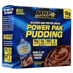 MHP Power Pak Pudding Chocolate Brownie 6 pckts