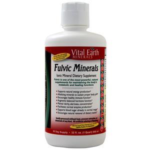 Vital Earth Minerals Fulvic Minerals Liquid  32 fl.oz