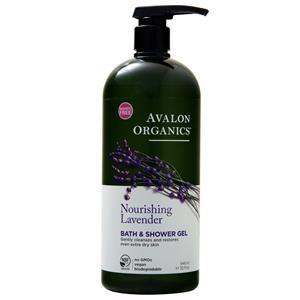 Avalon Organics Bath & Shower Gel Nourishing Lavender 32 fl.oz