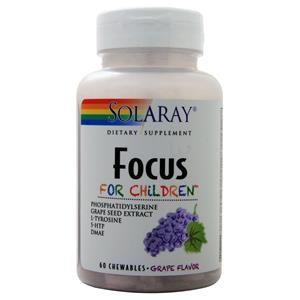 Solaray Focus for Children Grape 60 chews