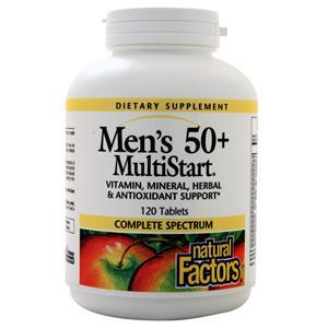 Natural Factors Men's 50+ MultiStart  120 tabs