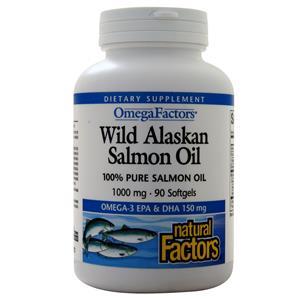 Natural Factors Wild Alaskan Salmon Oil (1000mg)  90 sgels