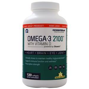Oceanblue Omega-3 2100 with Vitamin D Natural Vanilla 120 sgels