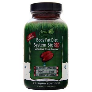 Irwin Naturals Body Fat Diet System-Six Red  72 sgels