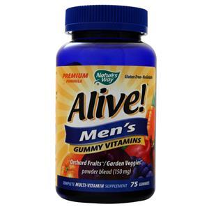 Nature's Way Alive! Men's Gummy Vitamins Fruit 75 gummy