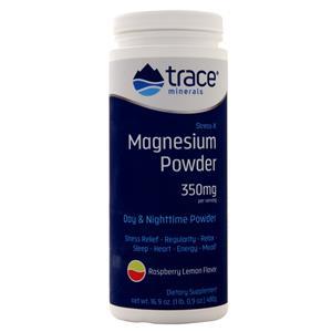 Trace Minerals Research Stress-X Magnesium Powder (350mg) Raspberry Lemon 16.9 oz