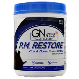 Growing Naturals P.M. Restore - One & Done Super Shake Divine Dark Chocolate 420 grams