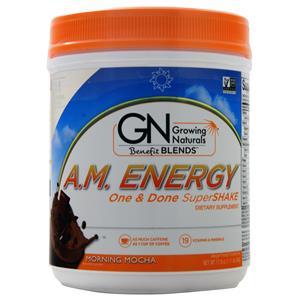 Growing Naturals A.M. Energy - One & Done Super Shake Morning Mocha 504 grams