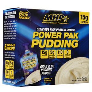 MHP Power Pak Pudding Vanilla Cream 6 pckts