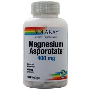 Solaray Magnesium Asporotate (400mg)  180 vcaps