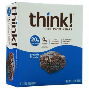 Think Thin High Protein Bar Brownie Crunch 10 bars