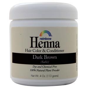 Rainbow Research Henna Hair Color & Conditioner Dark Brown 4 oz