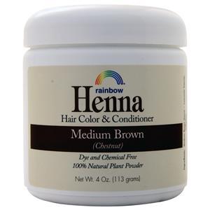Rainbow Research Henna Hair Color & Conditioner Medium Brown 4 oz