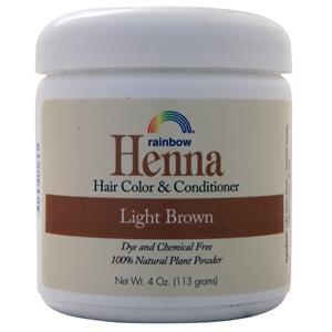 Rainbow Research Henna Hair Color & Conditioner Light Brown 4 oz