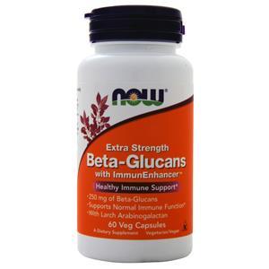 Now Beta-Glucans with ImmunEnhancer (250mg)  60 vcaps