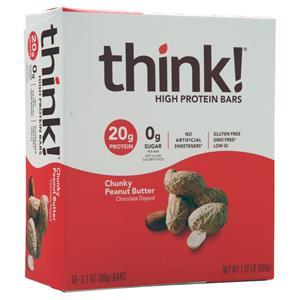 Think Thin High Protein Bar Chunky PB Chocolate Dipped 10 bars