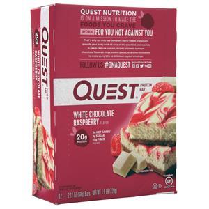 Quest Nutrition Quest Protein Bar White Chocolate Raspberry 12 bars