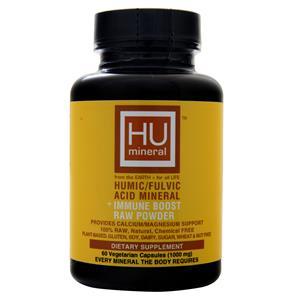 HU Mineral Humic/Fulvic Acid Mineral + Immune Boost Raw Powder  60 vcaps